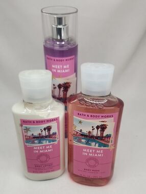 Bath & Body Works Meet Me in Miami Body Wash, Lotion, Mist New